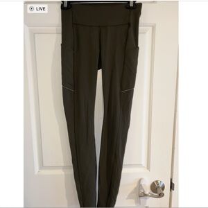 Lululemon Olive Green Speed Up Mid-Rise Tight 28" Size 4
